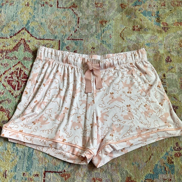 Spartina 449 Pajama Short Pink Poodles - Picture 3 of 6